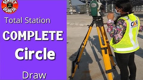 How to Mark a Complete circle with Total Station in Hindi | MLM Function @SURVEY DUNIYA