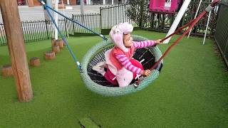 Playing in the Park / Playground for Kids  Pink Car