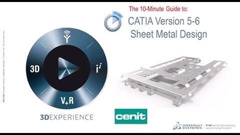 CATIA V5 TRAINING|Generative Sheetmetal Design -1