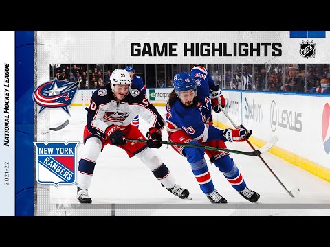 Blue Jackets @ Rangers 10/29/21 | NHL Highlights