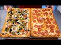 40cm 초대형 미국 피자, 반죽부터 소스까지 미국인 요리사가 만든 네모 피자, Awesome 40cm Giant American pizza, Korean Street Food