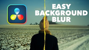 How to DEFOCUS BACKGROUNDS in DaVinci Resolve 19 and 20