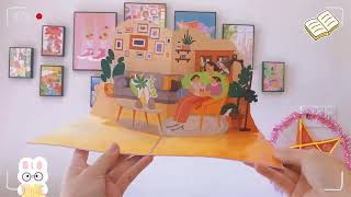 Reading With Mom 3D Pop Card by skypopcards 36 views 2 weeks ago 17 seconds