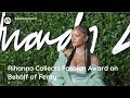 Rihanna Collects Fashion Award on Behalf of Fenty