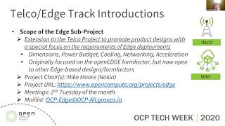 ocp 2020 tech week: telco & edge welcome/intros (2)