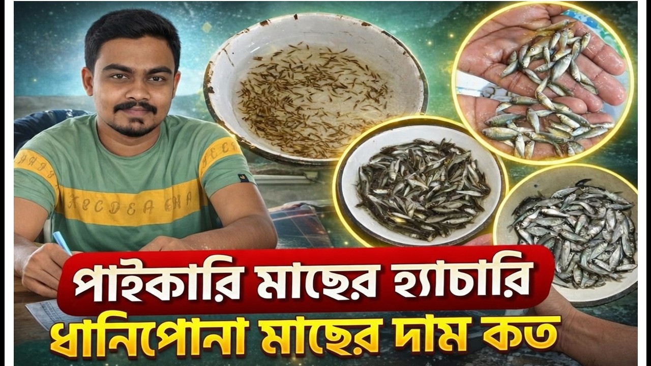 মাছ চাষের পরামর্শ সহ নতুন মাছের পোনার দাম দর যেনে নিন সকল প্রোকার ধানি ও চারাপোনার দাম কত