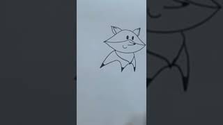 رسم ثعلب صغير ? fox drawing رسم shorts