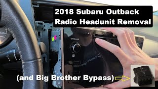 20182019 Subaru Outback or Legacy Radio/Headunit removal (Also similar to 20152017 Outback)