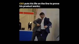 That time, Body Armor tested their stab-proof vest on their CEO! 😱🤯 #BodyArmor #CEO #Safety Wealth