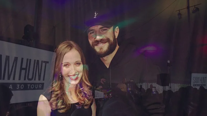 Sam Hunt and Jessica caught up before his show!