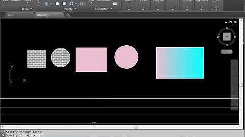 AUTOCAD SECONDARY COMMANDS HATCH, GRADIENT, XLINE , DONUT