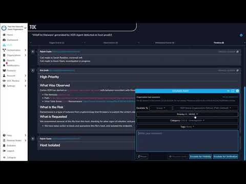 Demo: MDR platform integration with Palo Alto Networks Cortex XDR