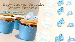 Baby Shower Cupcake Topper Tutorial