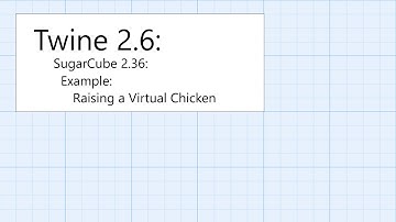 Twine 2.6: SugarCube 2.36: Displaying: Example: Raising a Virtual Chicken