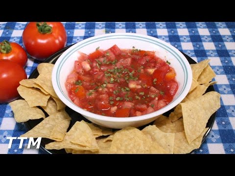 Easiest Salsa in the World~How to make Salsa~Fresh Homegrown Tomato Recipe
