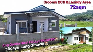 3rooms/2TB 72sqm withLaundry Area Fully Finished Modern House Ang Ganda nito Full Contract House