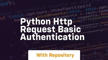 python http request basic authentication
