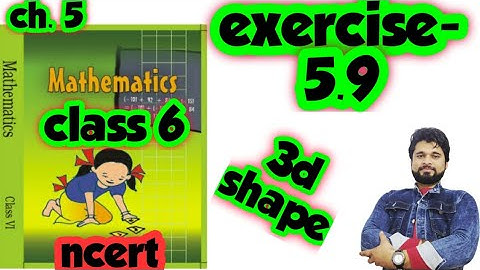 class 6 ncert math solution exercise 5.9 | 3D shapes | bsc | @BrahmdevSharmaClasses