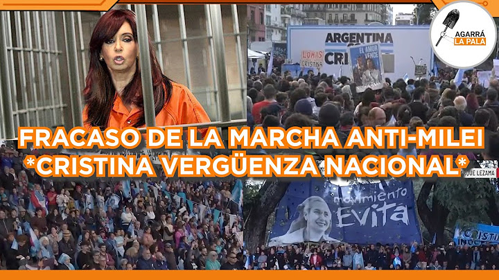 Cristina's complete failure at the anti-Milei march in Parque Lezama: "We are the ballot."