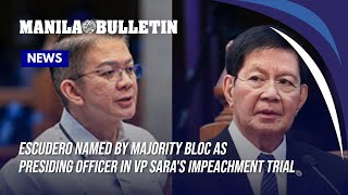 Escudero named by majority bloc as presiding officer in VP Sara's impeachment trial