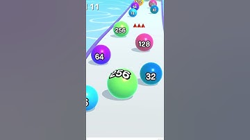 BALL RUN 2048 GAME ⚽️❗️ All Levels Gameplay Android, IOS Walkthrough #shorts