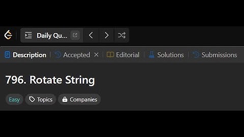 796. Rotate String | LeetCode Daily Question | 03, November 2024