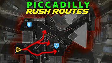 BEST Modern Warfare Search and Destroy Rush Routes on PICCADILLY! (MW SnD Tips)