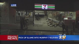 Pickup Crashes Through North Texas 7-Eleven