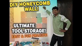 Honeycomb Wall Storage Installation | DIY Tools Organizer & Workshop Setup
