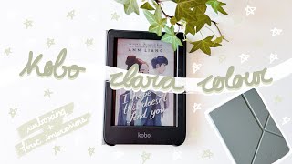 kobo clara colour unboxing   first impressions 📓📚