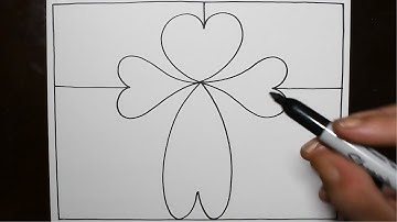 Daily Line Illusion | Heart Cross 3D Abstract Pattern / Spiral Drawing / Satisfying and Relaxing