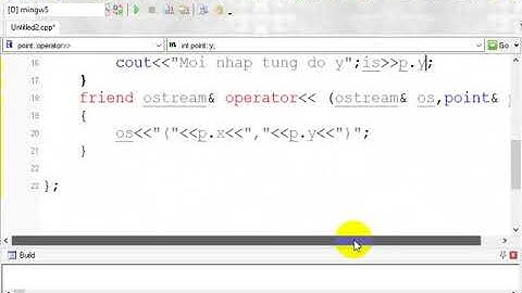 chồng toán tử nhập xuất dữ liệu