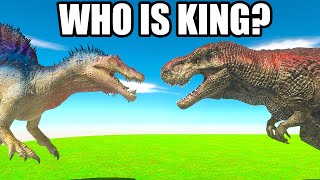 5 vs 5 T-Rex vs Spinosaurus battle in ARBS (Who is the king?) screenshot 3