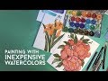 Painting with my watercolors from high school // jacquelindeleon
