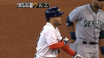 SEA@HOU: Altuve rips RBI double, sets milestone