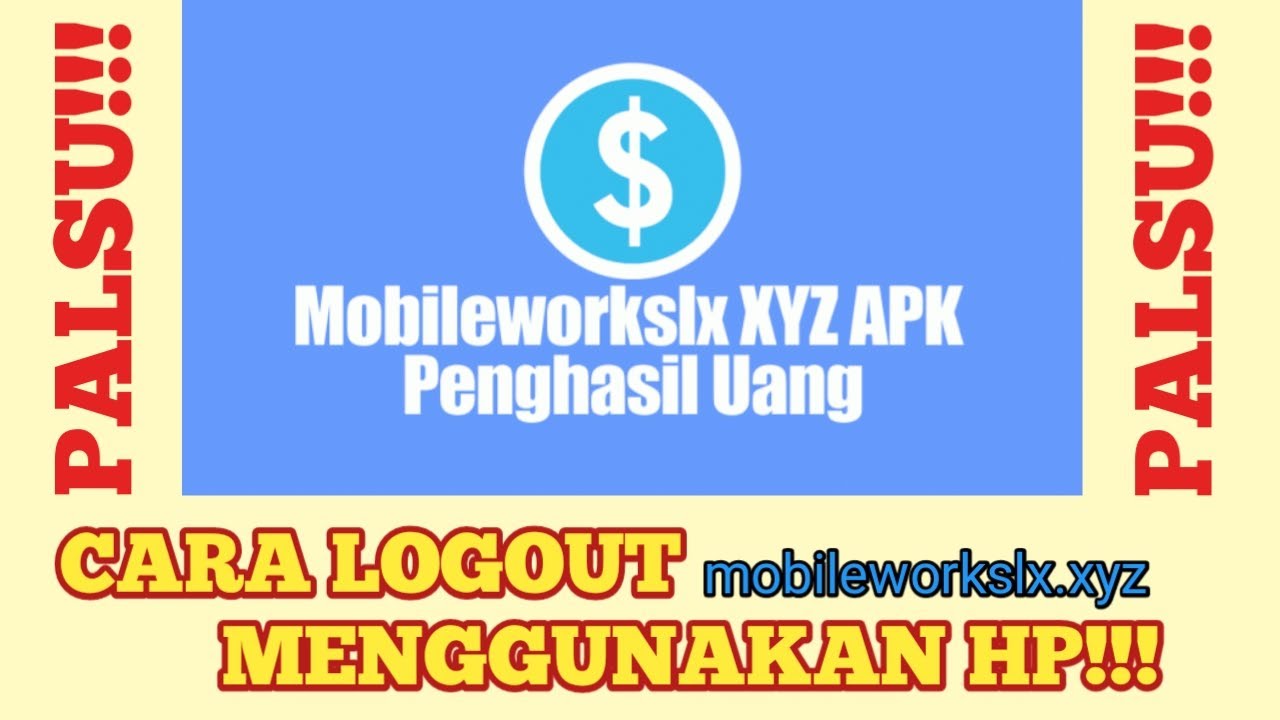 Cara Logout mobileworkslx.xyz menggunakan HP! YouTube