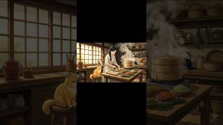 A Peaceful Countryside Life 🥟🐱 | Homemade Dumplings with My Cat | Ghibli Style Animation