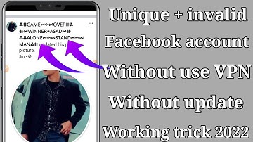 How To Make Long Invalid Name Facebook Account Without Update 2022 | invalid + unique name fb id