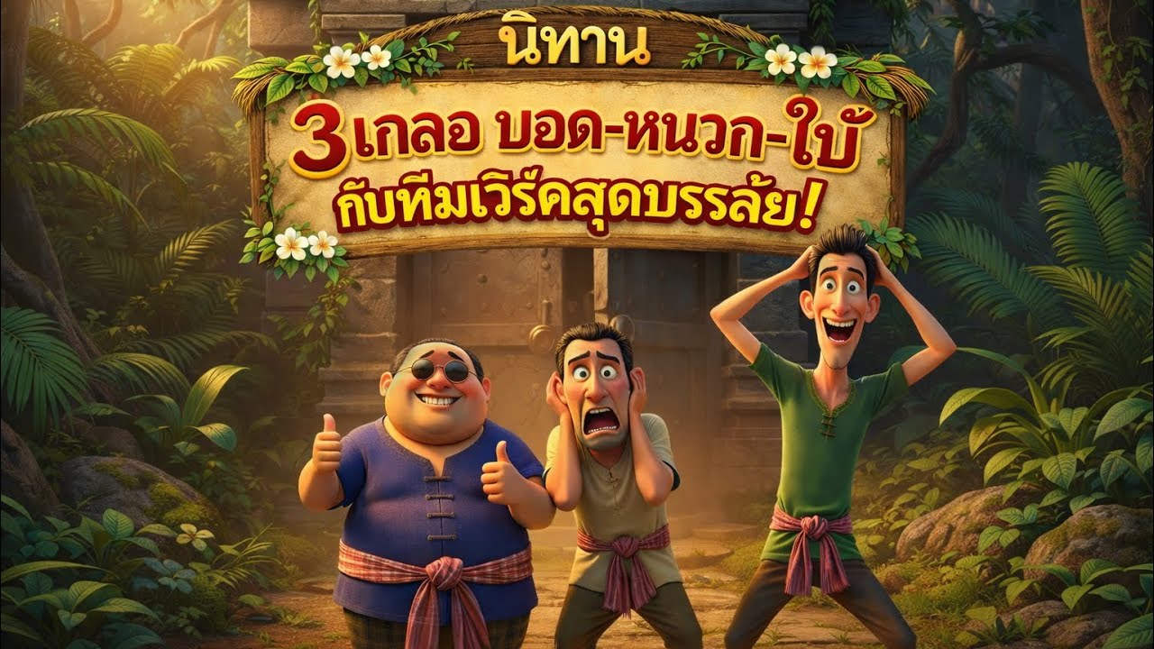 นิทาน☀️สามเกลอ บอด หนวก ใบ้ กับทีมเวิร์กสุดบรรลัย☀️#นิทานก่อนนอน #สามเกลอ 