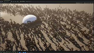 Unreal Engine 5.8 Niagara Zombie Horde Crowd Simulation with Collisions