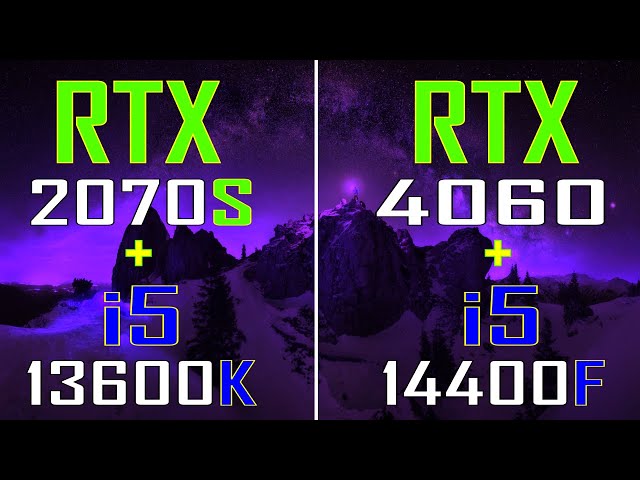 RTX 2070 SUPER + INTEL i5 13600K vs RTX 4060 + INTEL i5 14400F