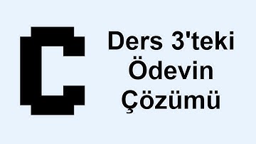 C Programlama Ders 3.1 Bir Önceki Videodaki Ödev Soru Çözümü ve Kod Yazarken Bazı Önemli Tavsiyeler