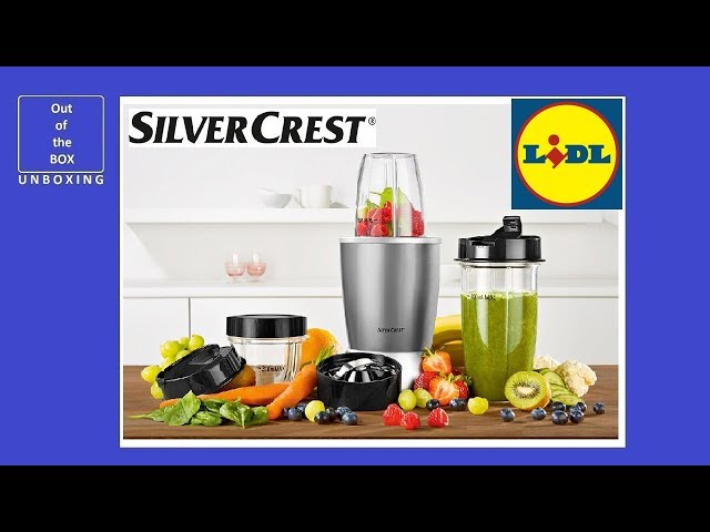 SilverCrest Nutrition Mixer SNM 700 A1 KAT UNBOXING (Lidl 20000 RPM 700W  800ml 500ml 200ml) - YouTube