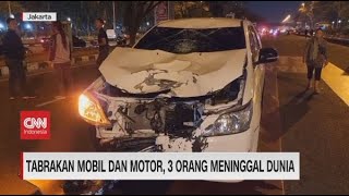 Tabrakan Mobil dan Motor, 3 Orang Meninggal Dunia