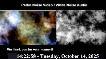 LIVE Paranormal Experiment Stream: Perlin Noise Video & Live Filtered Experiment Audio