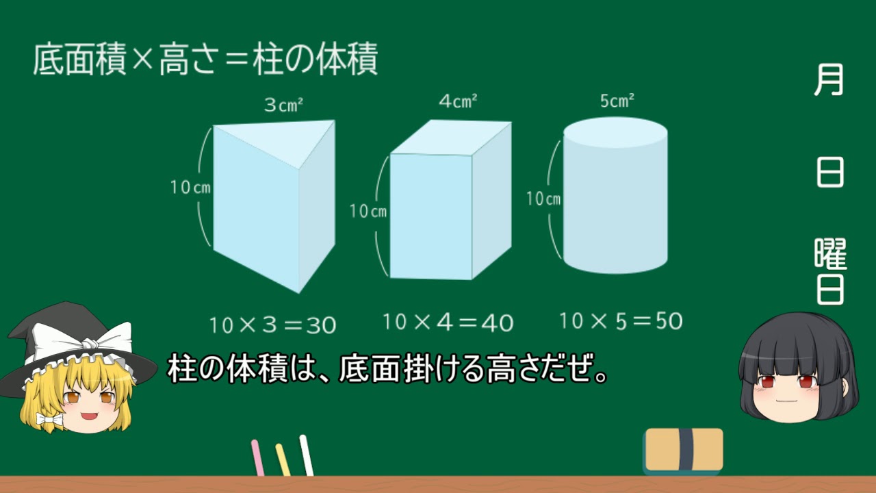 数学 中学１年生 16空間図形 体積 Youtube