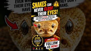 “Why Snakes Sleep With Open Eyes 😱🐍 #facts #shortvideo #snake
