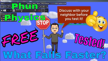 Phun Physics - How fast do they FALL?