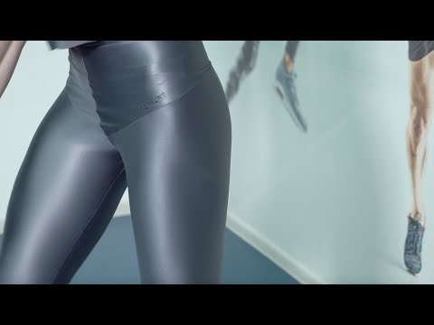 Simple Exercises in Shiny Spandex Shorts To Keep Fit Every Day 