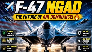 🛩️ F-47 NGAD: The Future of Air Dominance! 🔥 World's Most Advanced 6th Generation Fighter Jet ✈️